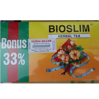 Bioslim - trà Bio Slim bảo tú lệ - trà nhuận tràng tiêu mỡ chống táo bón giảm cân