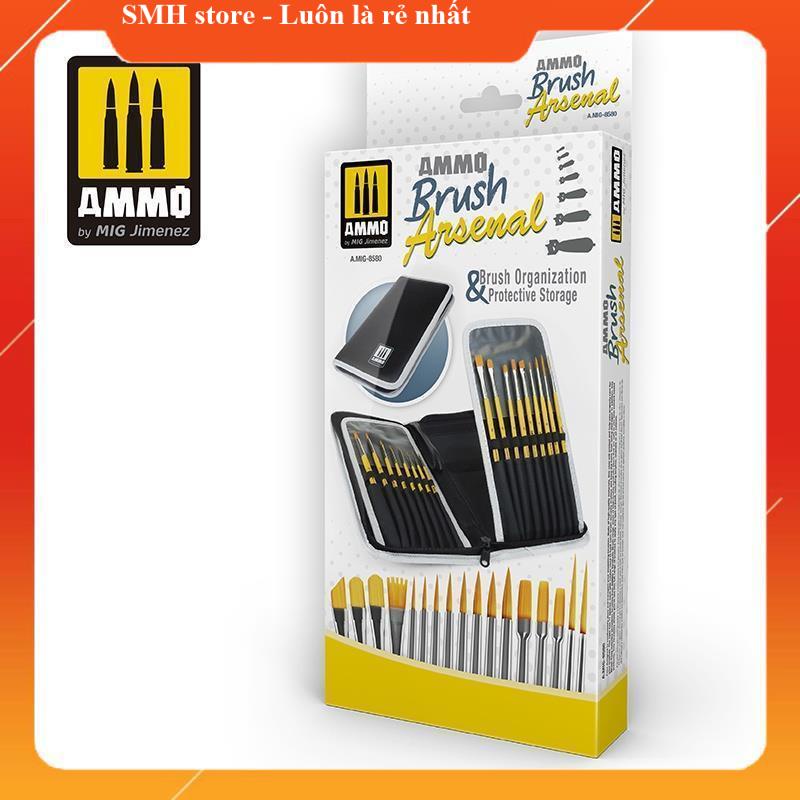 Bộ Cọ cao cấp MIG-AMMO SYNTHETIC LINER BRUSH