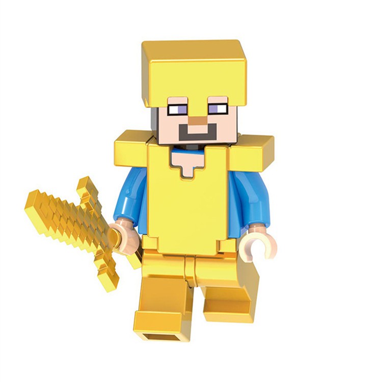 Mô hình nhân vật game Minecraft Lego chân thực