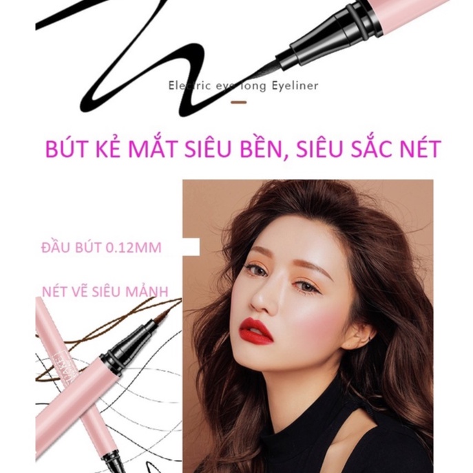 Bút kẻ mắt, eyeliner siêu bền, siêu sắc nét mèo hồng hàng nội địa Trung MAT10