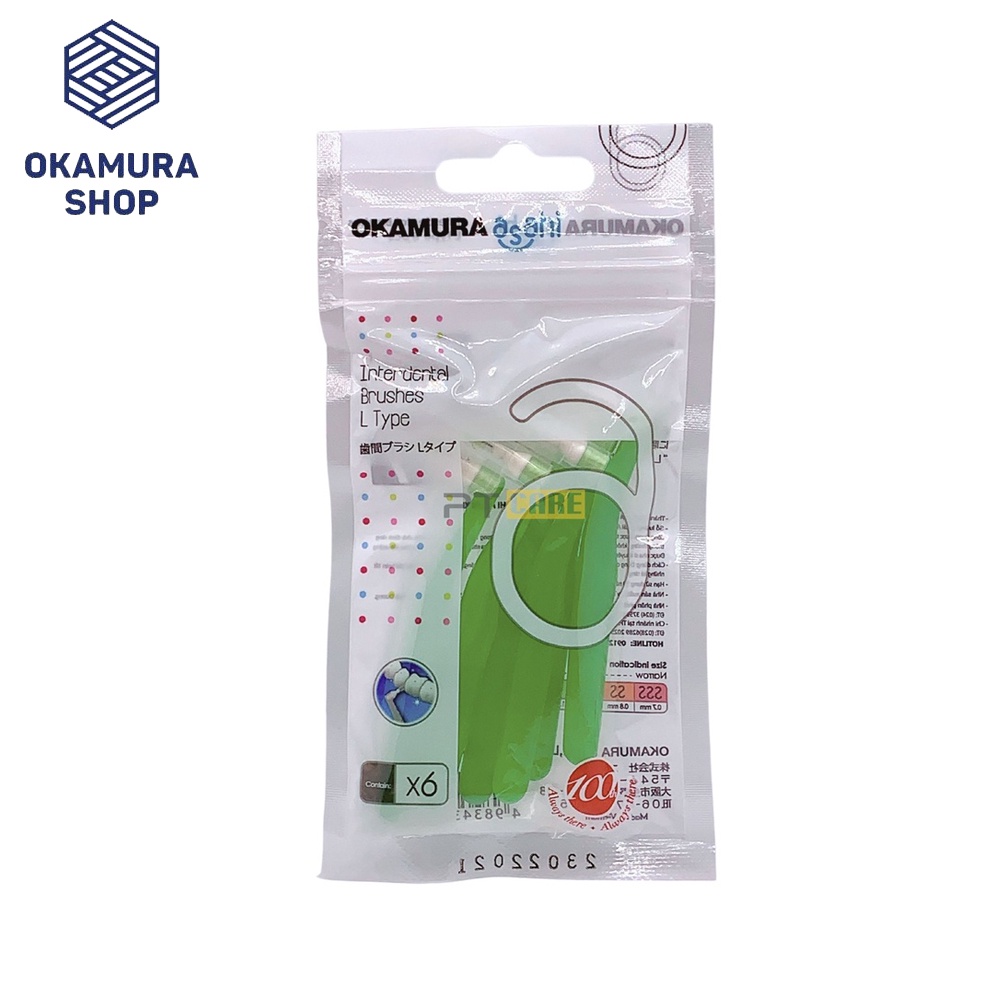 Okamura - Bàn Chải kẽ răng Asahi dang L