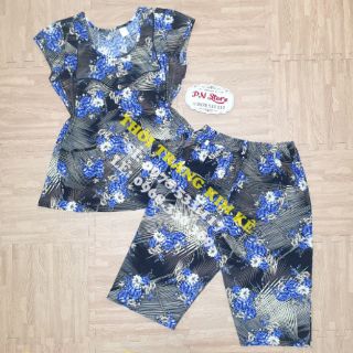 Combo 2 bộ Đồ bộ thun lạnh hàn quốc trung niên nhiều hoa
