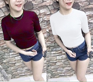 ÁO CROPTOP TAY LỬNG