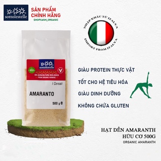 Hạt Dền Amaranth Hữu Cơ Sottolestelle 500g Làm Món Tráng Miệng, Phù Hợp Với Người Già, Ăn Chay, Trẻ Em