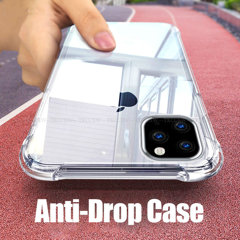 Ốp điện thoại silicon trong suốt chống rơi chất lượng cao cho Iphone 12 Mini Iphone 12 11 Pro Max Xs Max Xr X Se 2020 | BigBuy360 - bigbuy360.vn