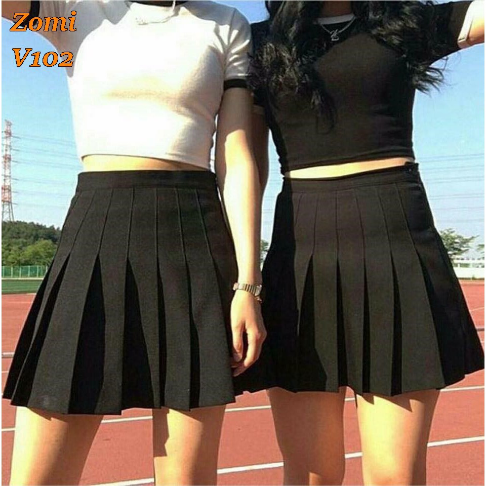Váy tennis xếp li cạp cao cá tính ZOMI V102