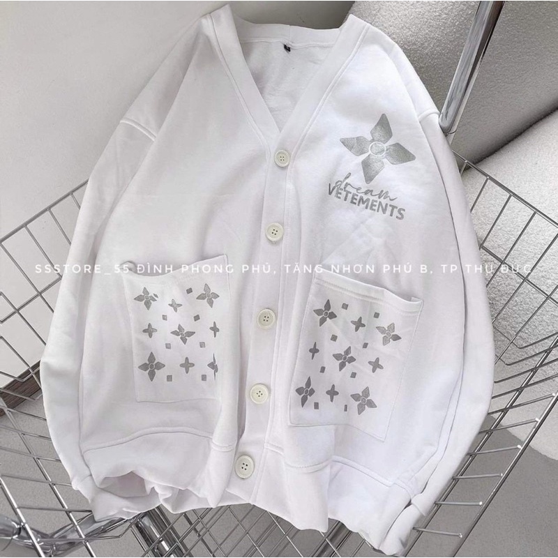 Áo khoác cadigan sao VET cotton su HT12