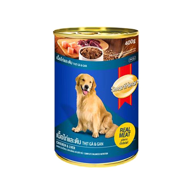 Pate Lon Cho Chó SMARTHEART (400g) - Thức Ăn Ướt Cho Chó Lớn, Chó Trưởng Thành