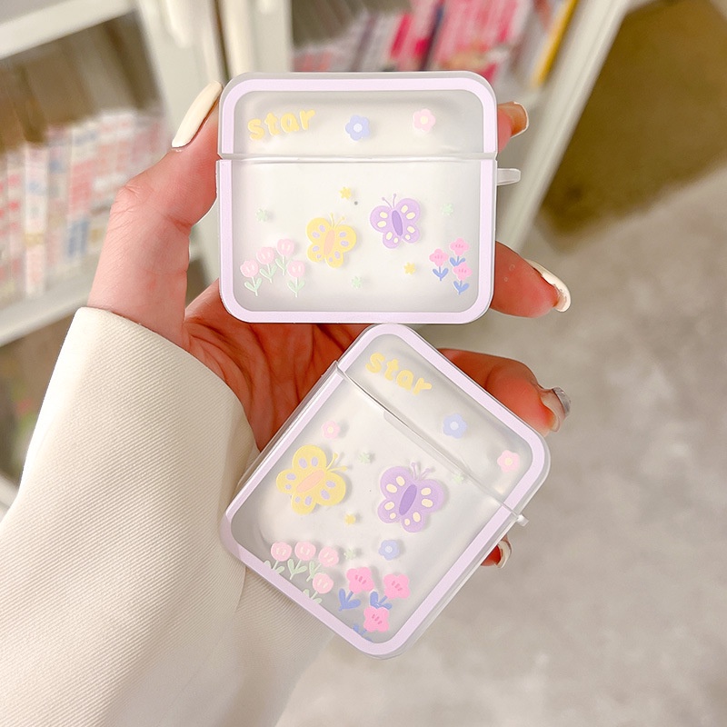 Vỏ Bảo Vệ Hộp Sạc Tai Nghe airpods Pro 2 / 3 Hình Vuông Phù Hợp