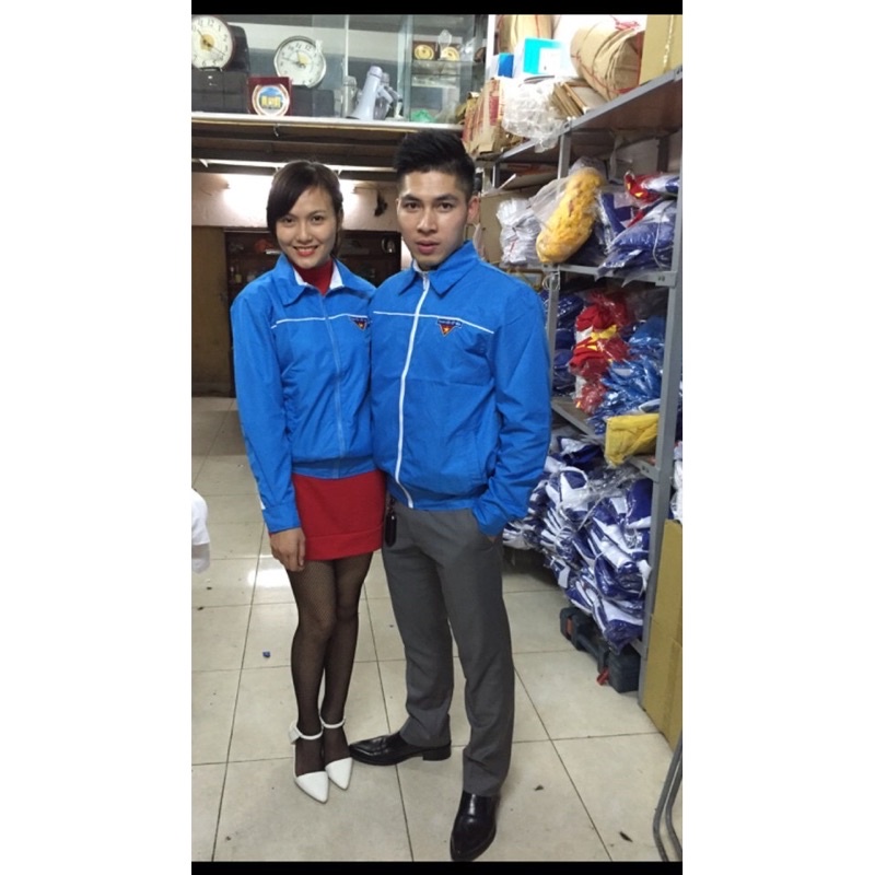 DOO UNIFORM] Áo khoác gió đồng phục đoàn thanh niên cao cấp