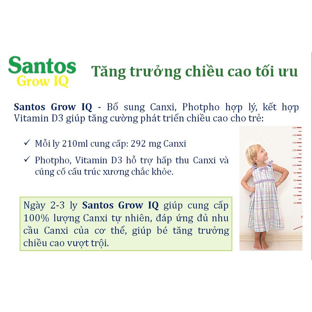 Sữa bột Santos Grow IQ 400g_Duchuymilk