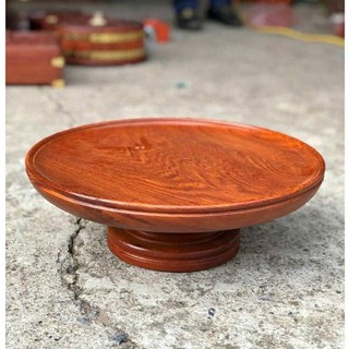 Mâm bồng đĩa đựng hoa thờ quả gỗ hương đá