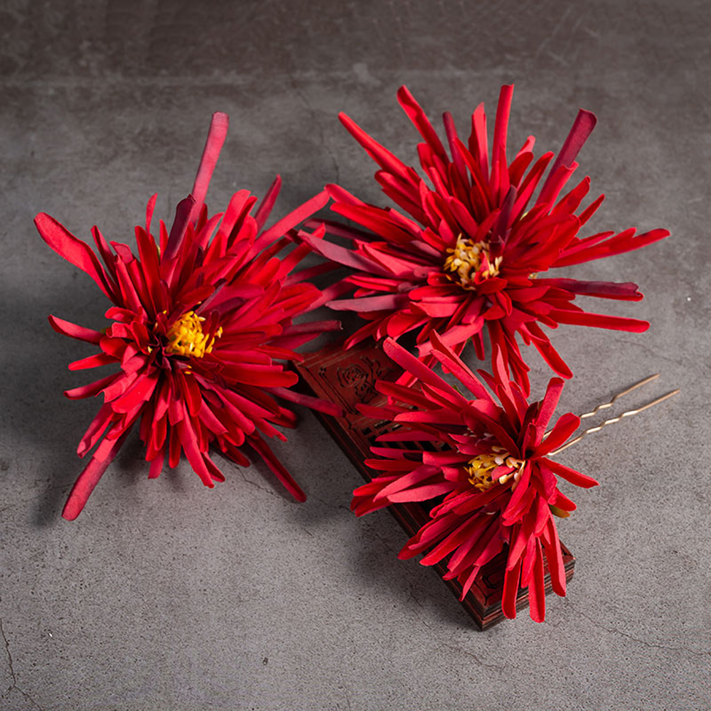 Bộ 3 cái kẹp tóc đính hoa phong cách cổ điển cho nữ