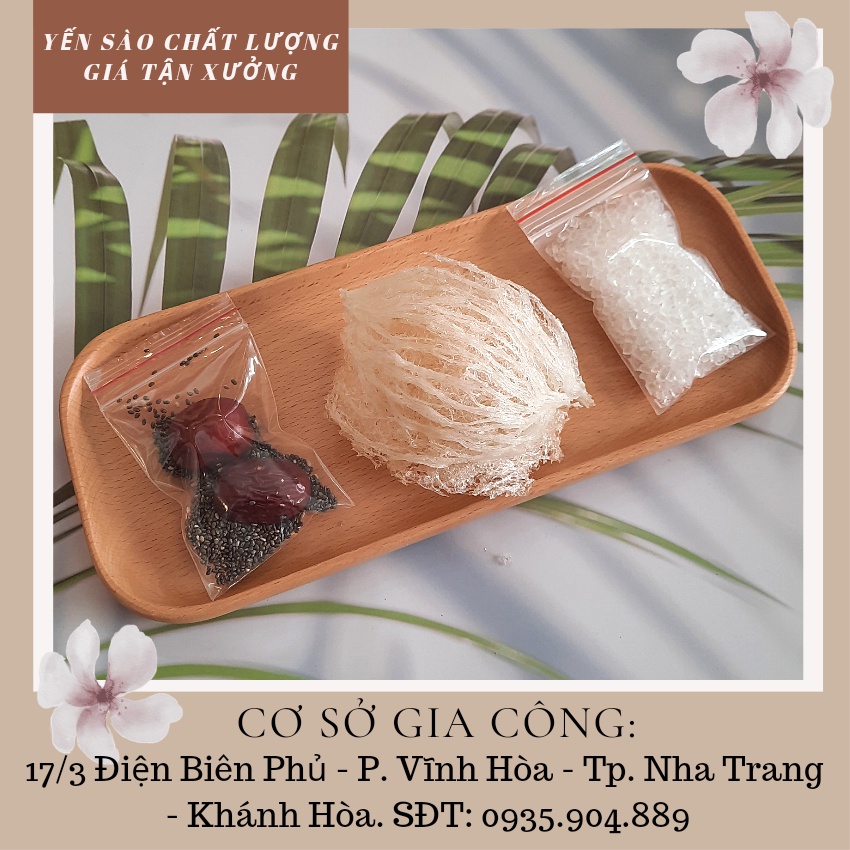 [Mã GROSALE2703 giảm 8% đơn 250K] GIÁ DÙNG THỬ - SET Yến sào tinh chế kéo sợi nguyên chất Tặng nguyên liệu chưng