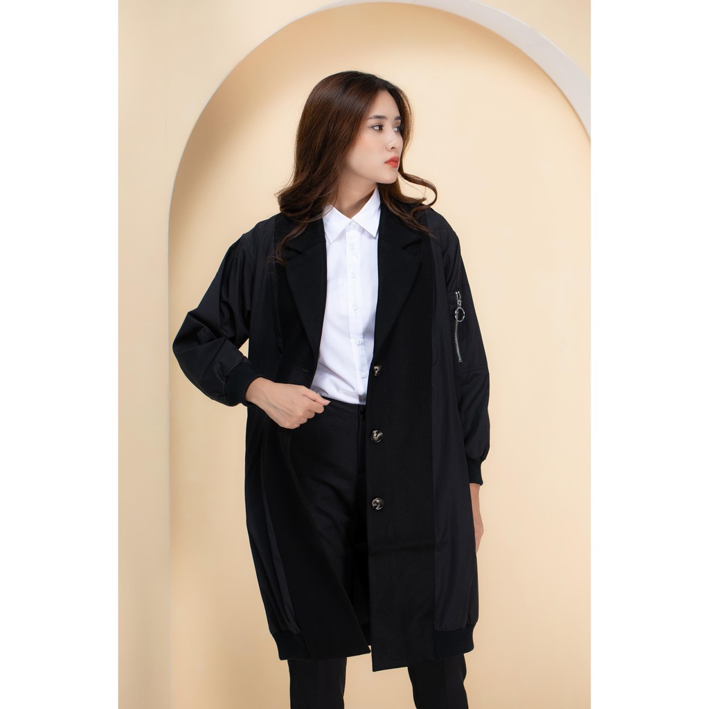 Áo khoác măng tô dài bo tay A952-1 NỮ TNG | BigBuy360 - bigbuy360.vn