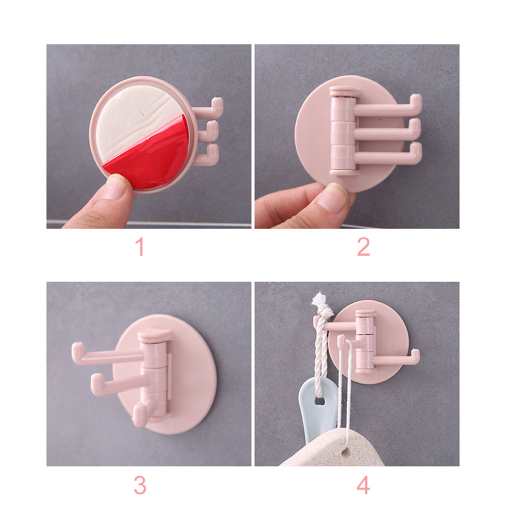 Giá treo đồ 3 móc dán tường tiện dụng