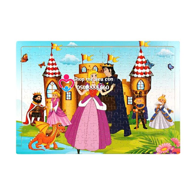 200 mảnh] Tranh ghép hình gỗ puzzle 200 pcs có khung nền - LEVEL 7