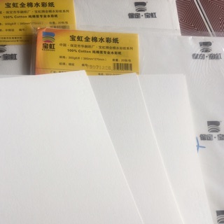 Giấy baohong 100% cotton 300g A4 set 5 tờ/túi