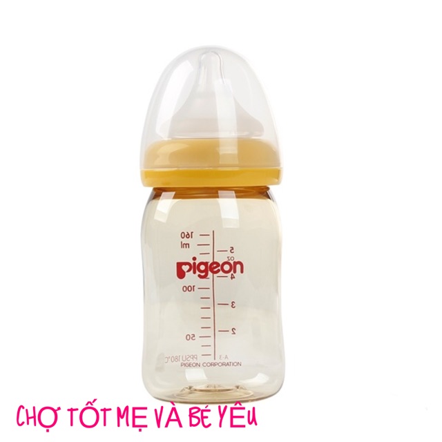 BÌNH SỮA CỔ RỘNG PIGEON 160 ML PPSU PLUS