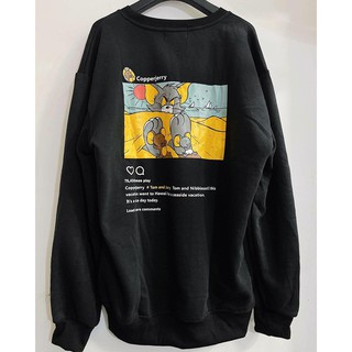 Áo sweater Nỉ In hình Mèo Chuột unisex