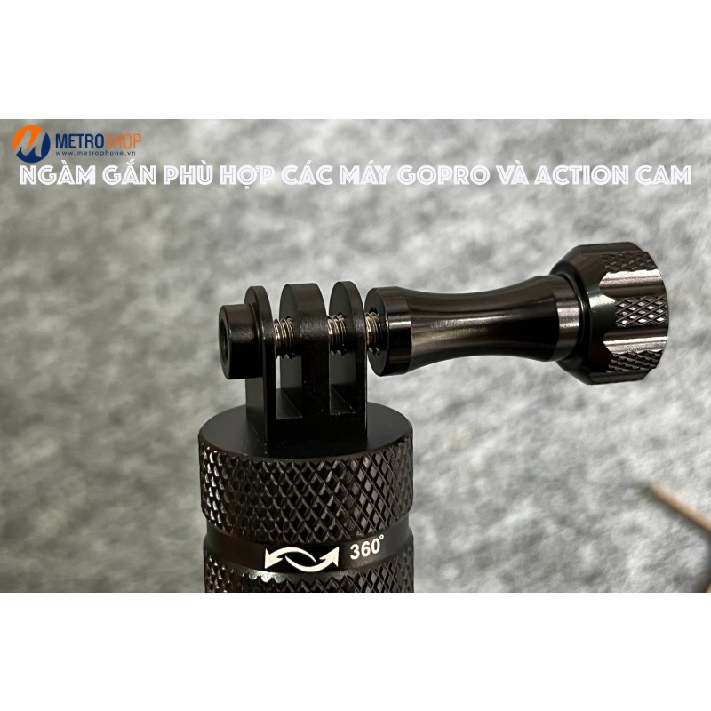 MOUNT GẮN GOPRO GHI ĐÔNG MOTO XOAY 360 ĐỘ CNC PULUZ