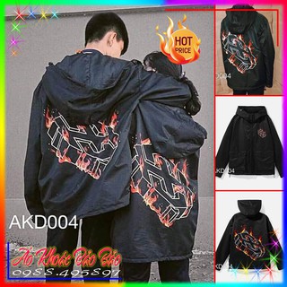 ÁO KHOÁC DÙ Logo Lửa - M480 [Kèm Ảnh Thật]