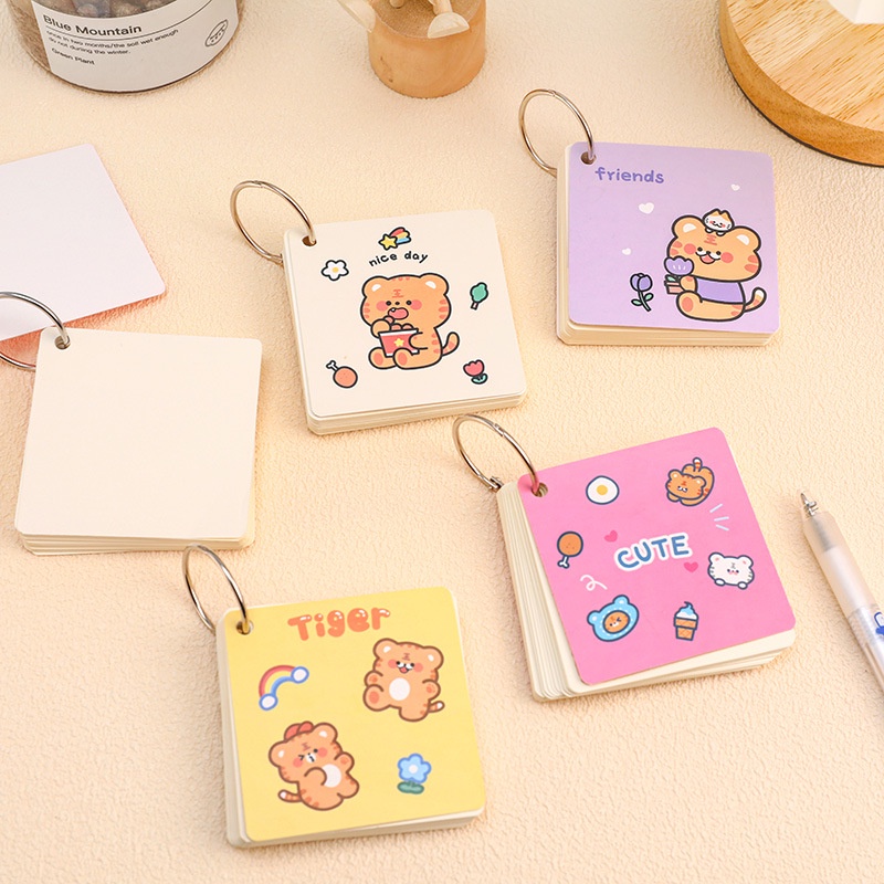 Sổ Ghi Chú Bỏ Túi Bằng Sắt Họa Tiết Hoạt Hình Dễ Thương