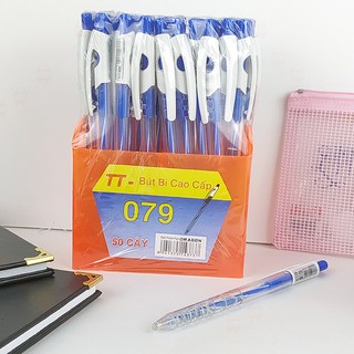 Khay 50 bút bi xanh tt-079 chất lượng tốt giá rẻ - đại sỉ