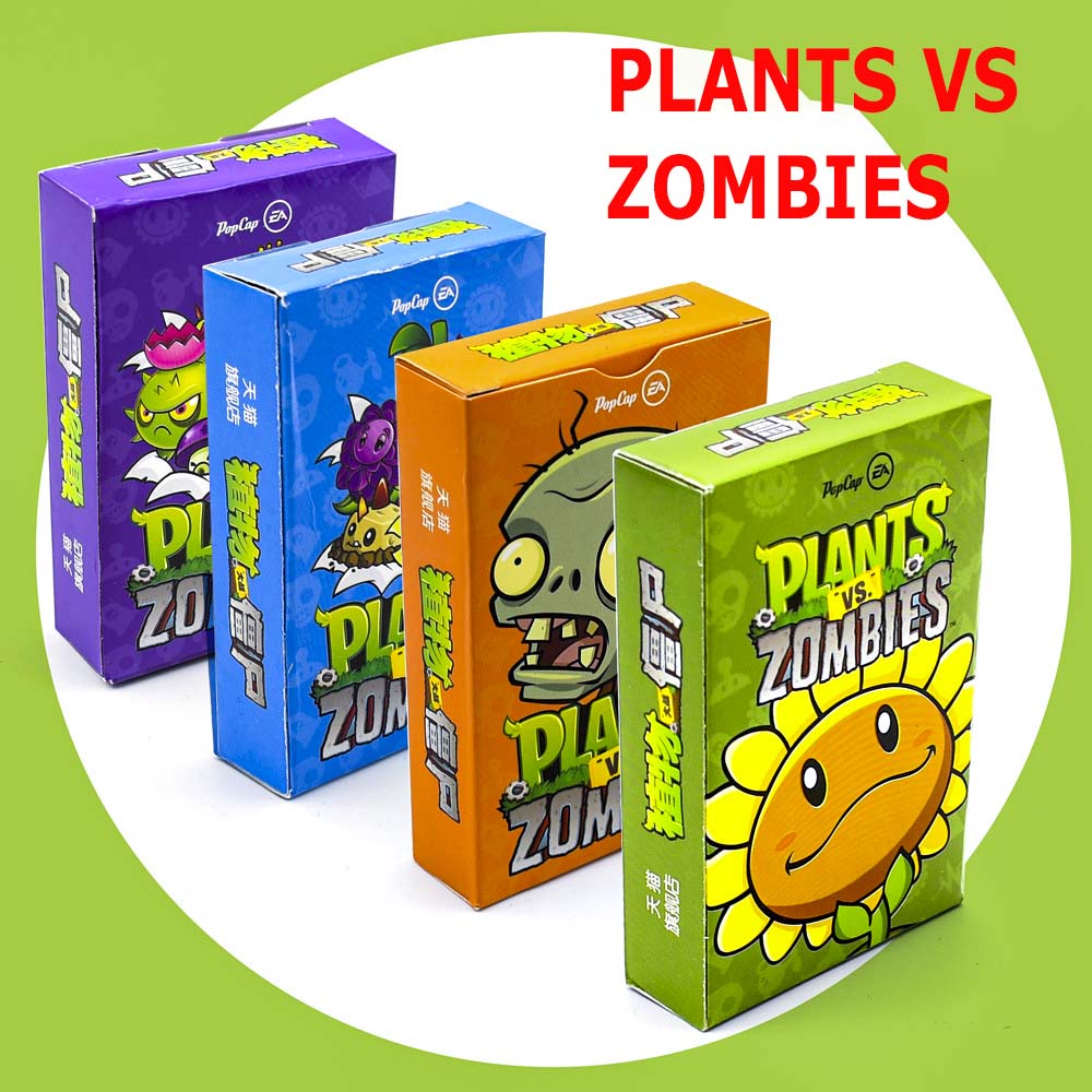 Bộ thẻ bài Plants VS zombie in hình hoạt hình anime manga bài tây 54 lá poker dễ thương bản giới hạn