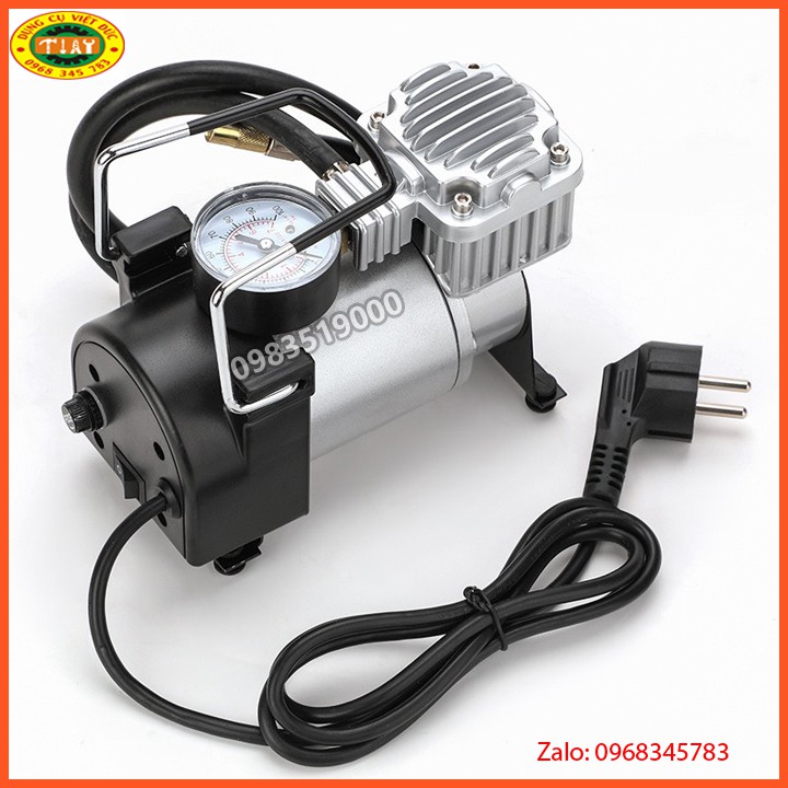 Bơm hơi tự động thông minh dùng điện 220V ,Bơm Lốp Ô TÔ, Xe Máy ,Bơm Đa Năng Dùng Điện 220V