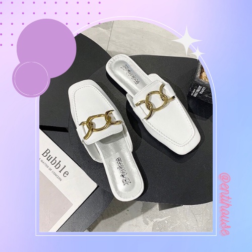 {HCM / CÓ SẴN / ẢNH THẬT} GIÀY TRẮNG SỤC HỞ GÓT KHOEN KIM LOẠI SANG TRỌNG SIZE 39