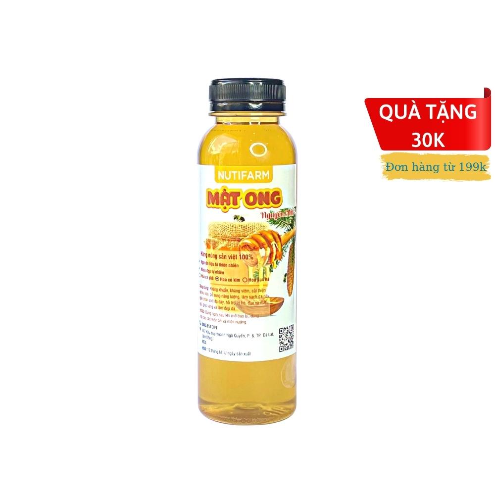 Mật ong nguyên chất NutiFarm 500gr hoa cà phê, hoa bạc hà, hoa cỏ kim