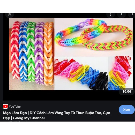 500GR Dây thun màu, dây nịt - PL làm vòng tay dây thun - thun cột tóc siêu chắc