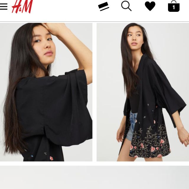 Kimono hm auth sz 32 from rộng
