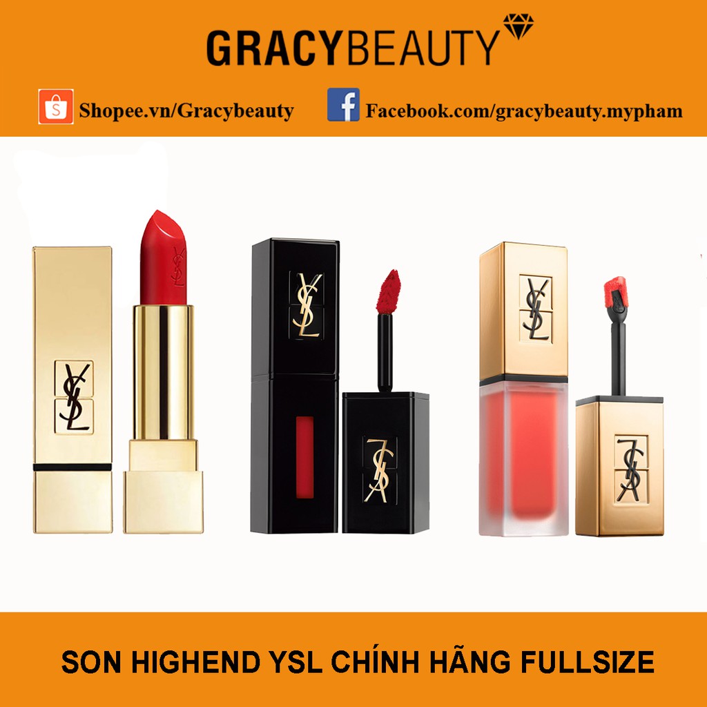 Son YSL Vinyl Cream Lip Stain Fullsize 5.5ml