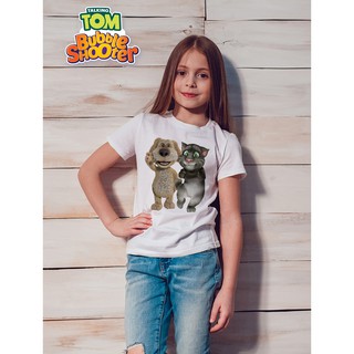 Áo thun Cotton Unisex - Movie - Talking Tom - Chó ben và mèo tom