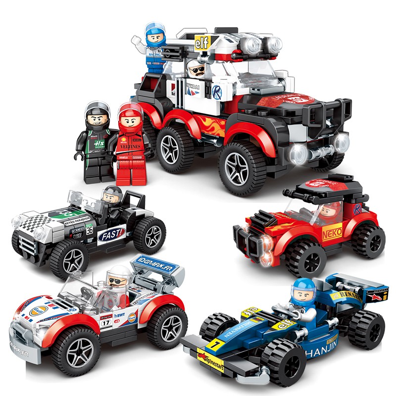 Set 365 Mảnh Lắp Ghép HUIQIBAO TOYS Lego Phong Cách Xe Địa Hình 4 Trong 1