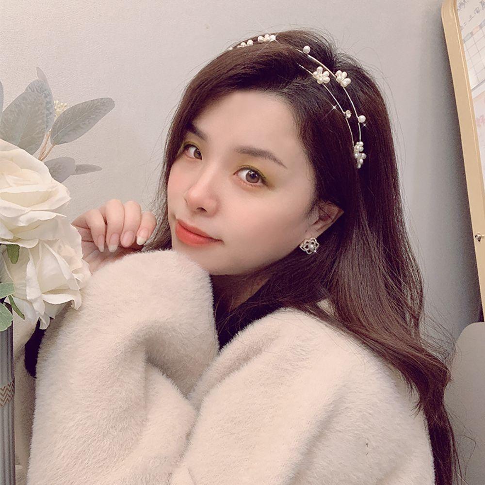 Băng Đô Cài Tóc Đính Hoa Ngọt Ngào Cho Nữ|Băng Đô Cài Tóc Bằng Hợp Kim Cho Nữ