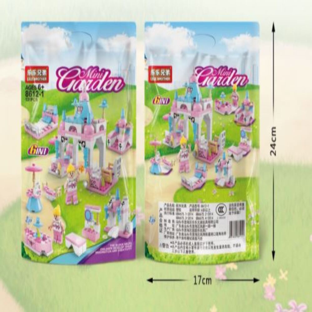 Bộ xếp hình lâu đài công chúa 6 in 1 cho bé 145 chi tiết