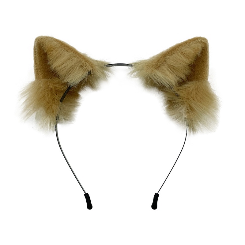 Băng Đô Tai Mèo Phối Lông Xù Đáng Yêu Cho Bé Dịp Halloween