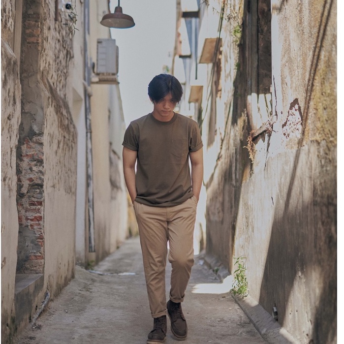 Áo Thun Nam Có Túi Camo OLDMAN, Áo Thun Vintage Nam Cổ Tròn, Tay Đùi Ngắn, 265g Cotton, Basic, Cổ Điển, Co Giãn | BigBuy360 - bigbuy360.vn