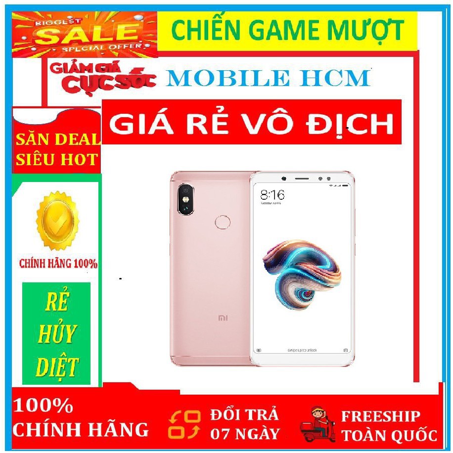 điện thoại Xiaomi Note 5 Pro 2sim mới - Có TIẾNG VIỆT, pin 4000mah, chơi LIÊN QUÂN/FREE FIRE mướt (màu Hồng)