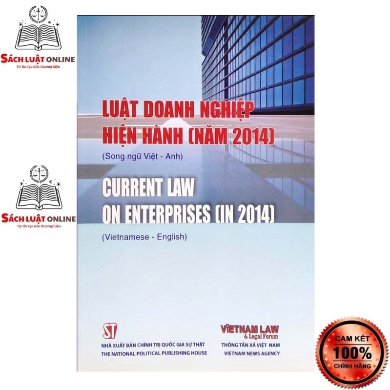 Sách - Luật doanh nghiệp hiện hành (năm 2014) (Song ngữ Việt - Anh) current law on enterprises (in 2014)