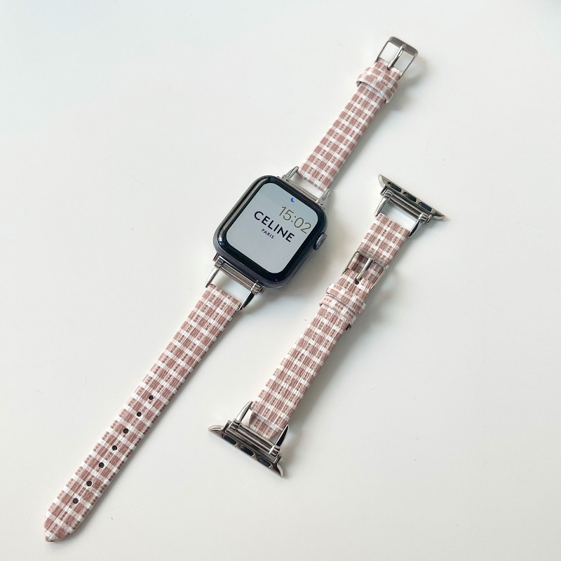 Dây Đeo Bằng Da Mỏng Dành Cho Apple Watch 49mm 40mm 44mm 38mm 42mm Series 8 7 SE 6 5 4 3 2 1