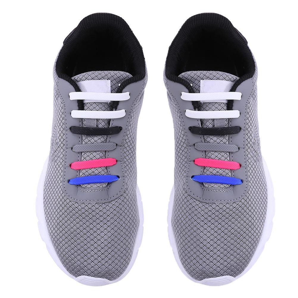 Gói 8 quai silicon gắn dây giày nhiều màu