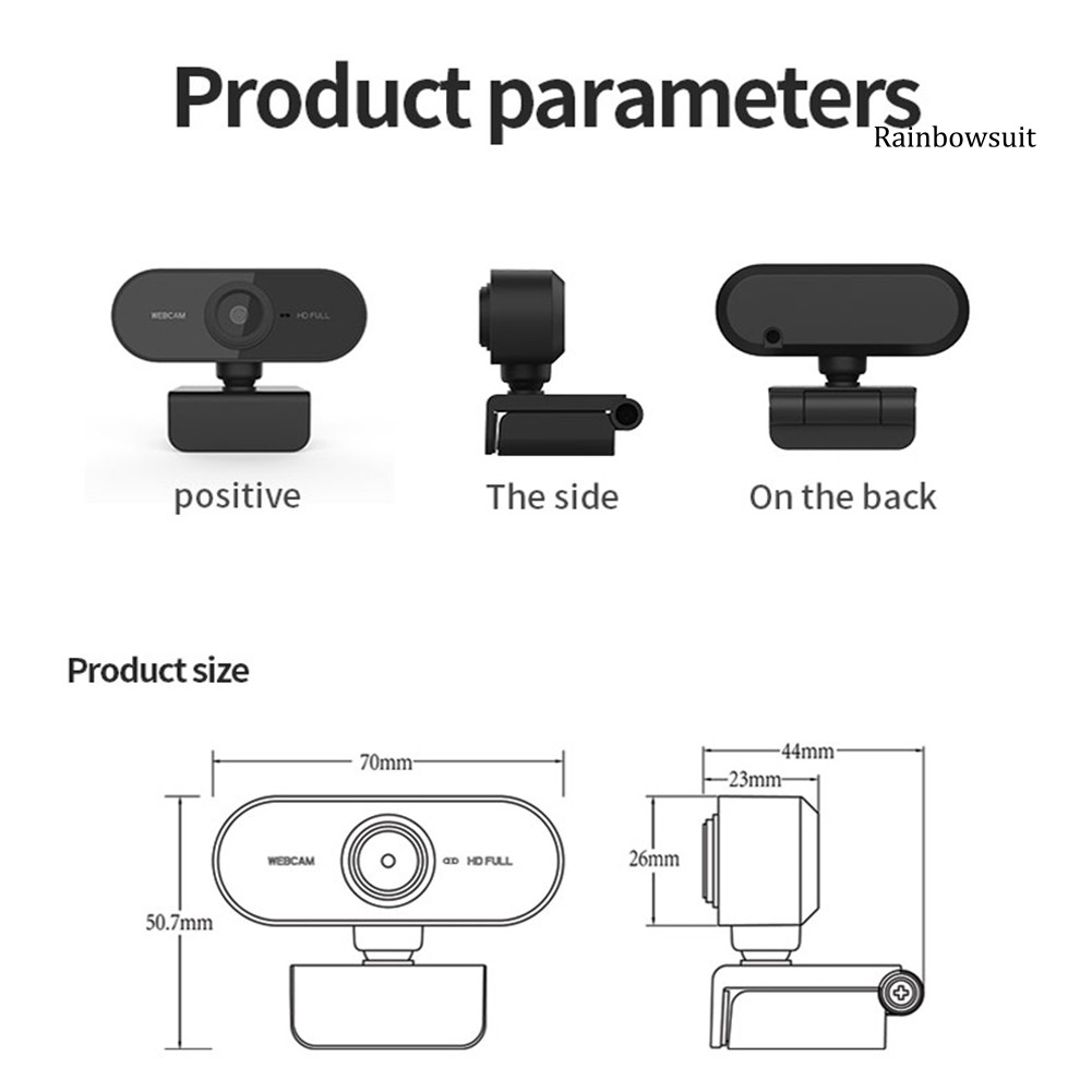 Webcam Mini Độ Phân Giải Cao 1080p Kèm Mic | BigBuy360 - bigbuy360.vn