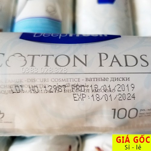 Bông Tẩy Trang Deep Fresh Cotton Pads 70 -100 miếng