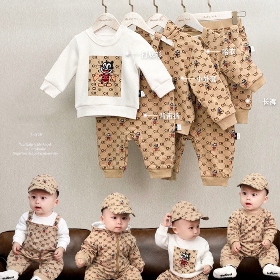 [Xả Kho -GIÁ Gốc] Set Quần Áo 5in 1 thu đông cho bé trai và bé gái cực xinh