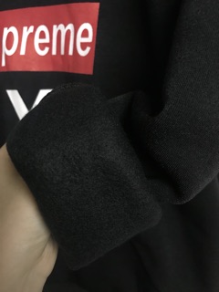 (FREE SIZE) Áo nỉ “SUP X THRASHER” ĐEN