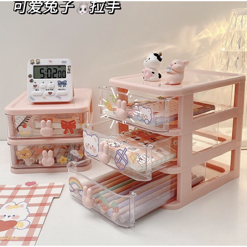 Tủ Nhựa mini Nhiều Ngăn Kéo Đựng Đồ Dùng Để Bàn Tiện Dụng.